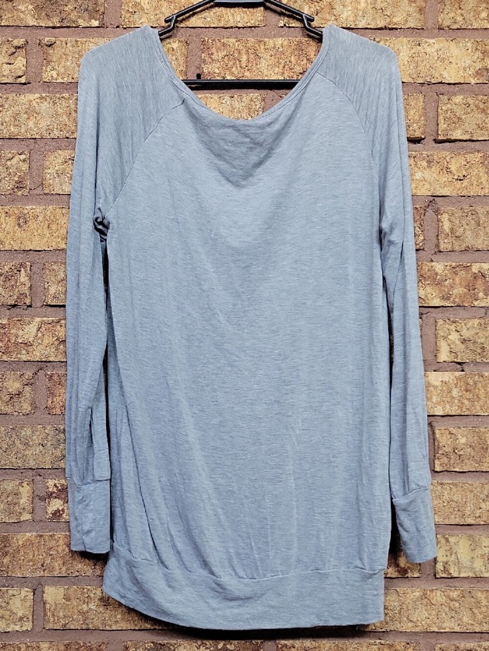 Nike Long Sleeve Pullover Round Neck Top Rayon Stretch Size Large Relaxed - Picture 7 of 10